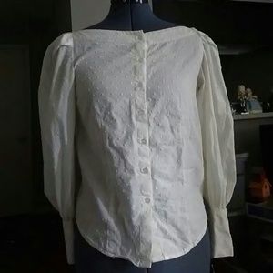 H&M Boatneck Peasant Blouse